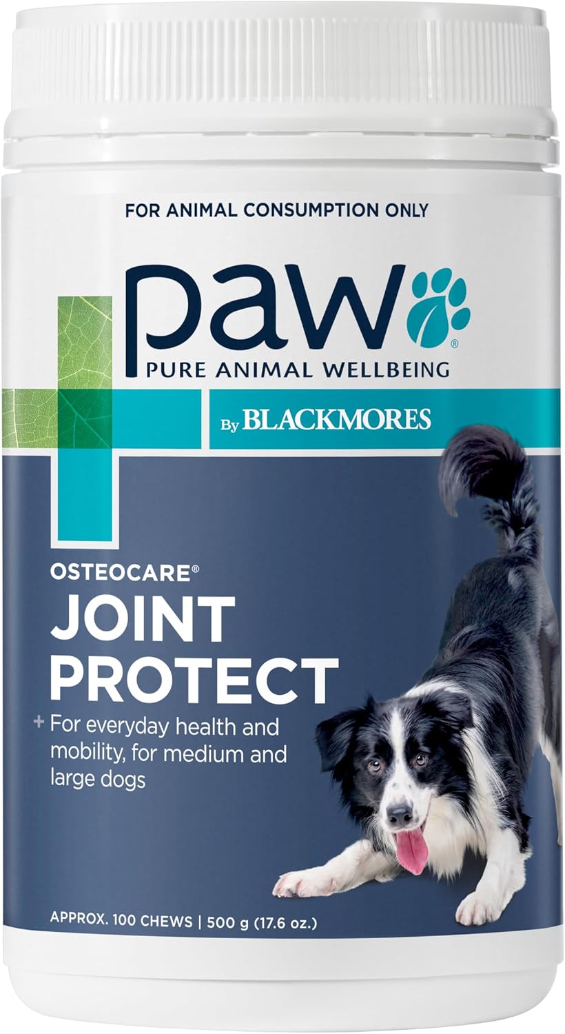 PAW by Blackmores Osteocare® Joint Protect for Dogs | Improves Joint Function & Mobility |100 Chews