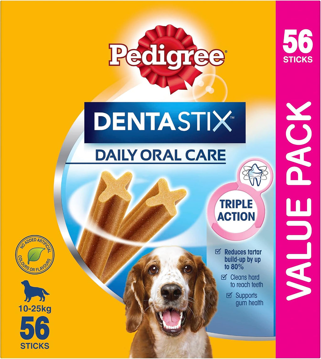 Pedigree DentaStix Daily Dental Chews for Dogs – 56 Pack