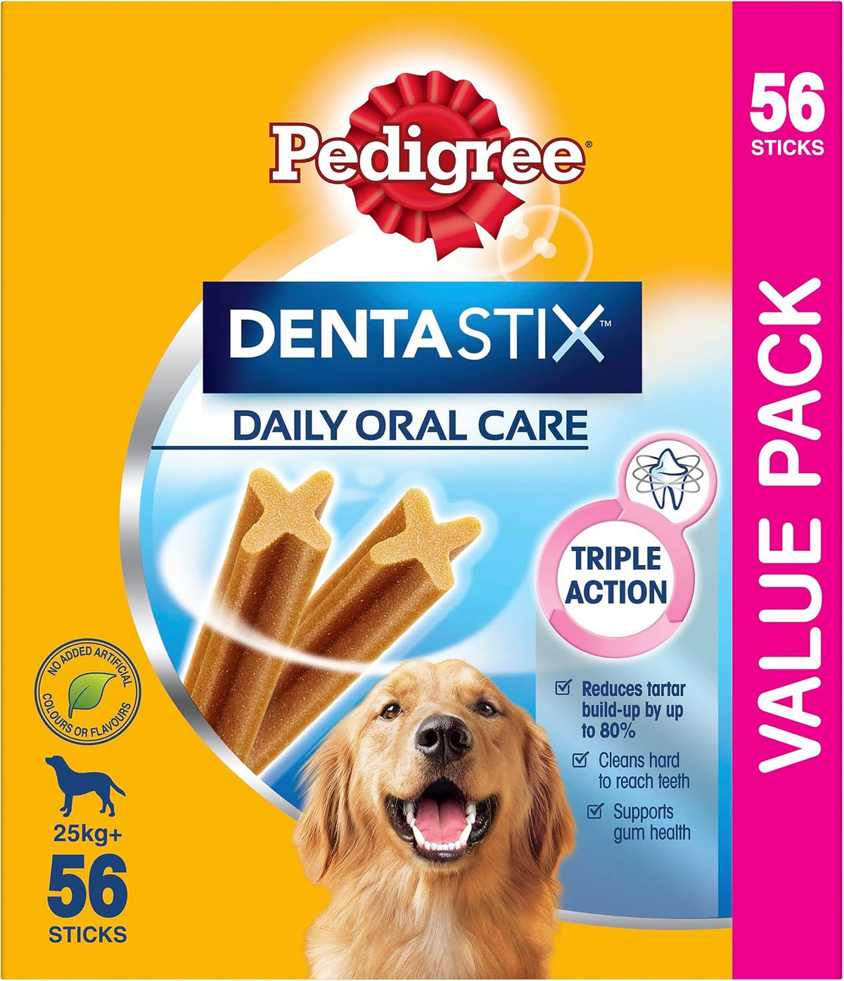 Pedigree DentaStix Daily Dental Chews for Dogs – 56 Pack