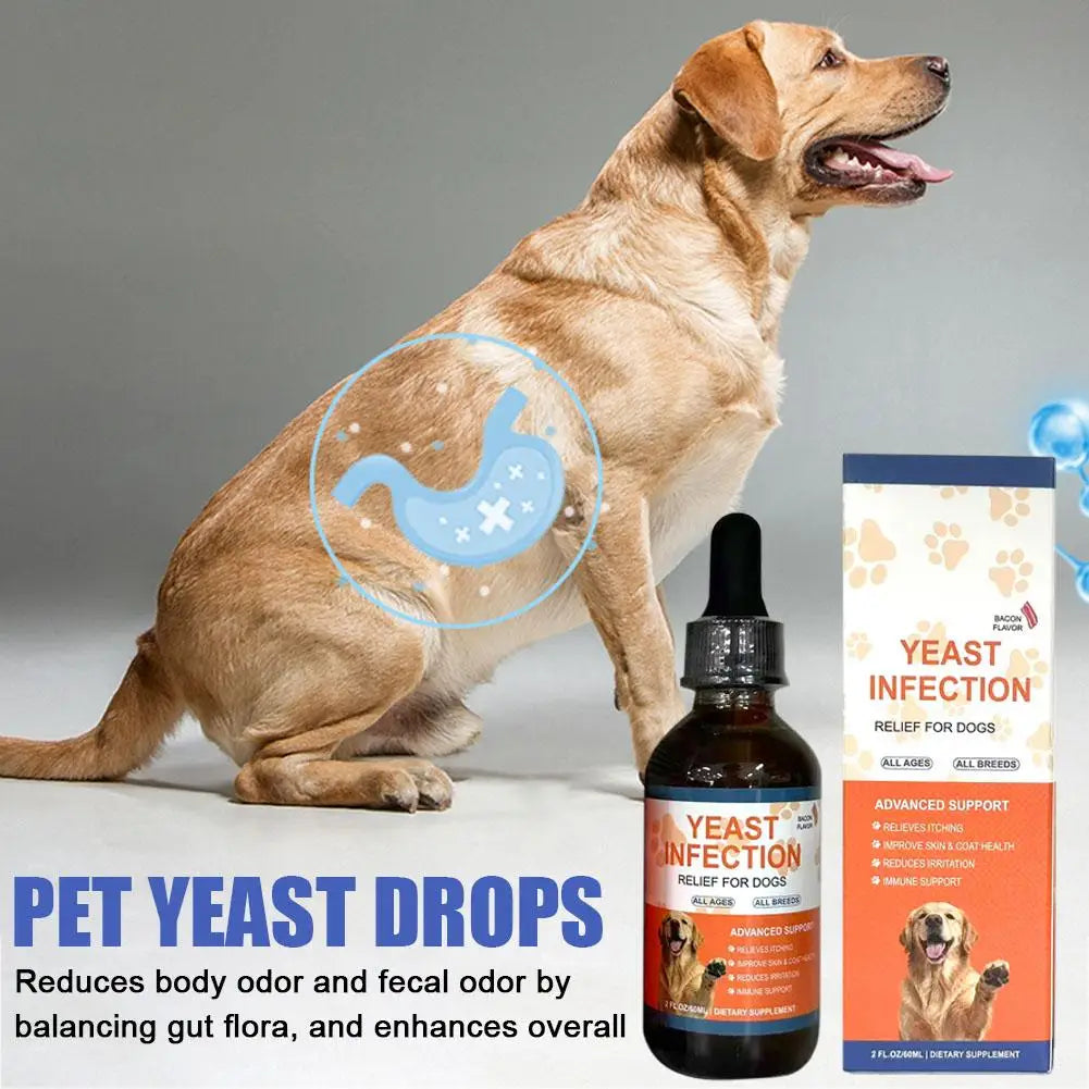 60ML 3kinds Dog Pet Drops Gentle Care Supplement To Maintain Healthy Coat and Skin for Dogs Herbal drops PET CARE