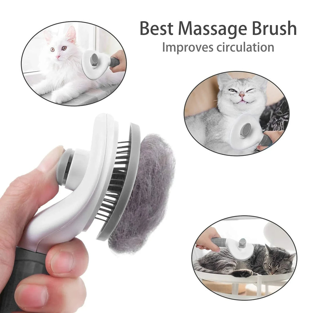 Self-Cleaning Slicker Brush for Dogs & Cats